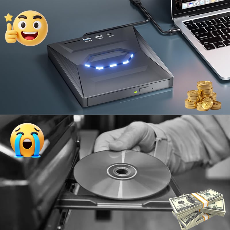 UltraRead | 7-i-1 USB Blu-ray- og DVD-spiller