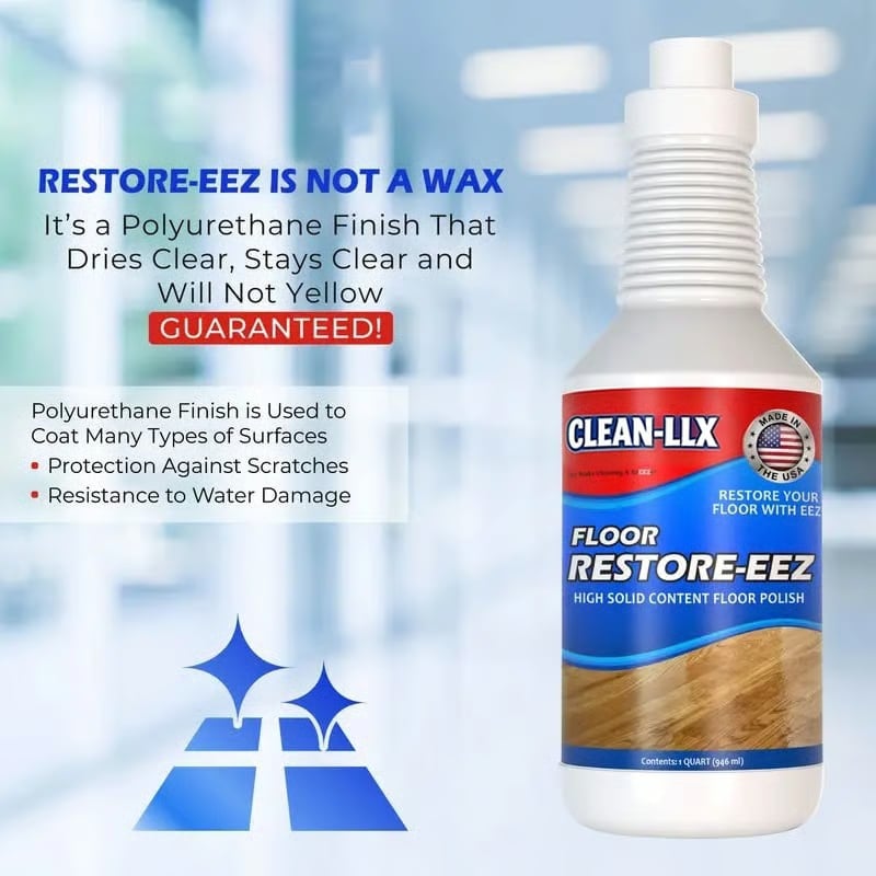 🔥Siste dag med 50 % rabatt – ✨🧴 Clean-llx Gulvfornyer – Gir glans og beskyttelse umiddelbart 🏠