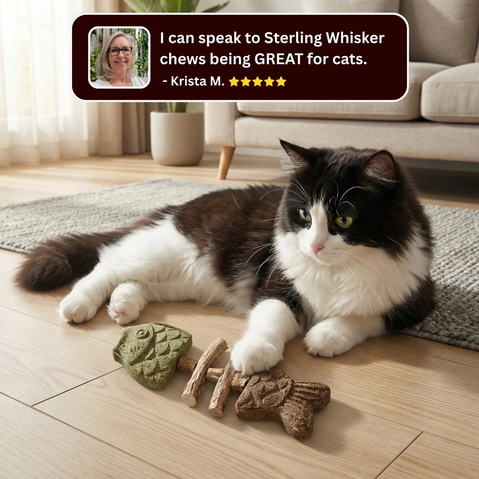 KittyChew – Tyggepinner med kattemynte og sølvvin