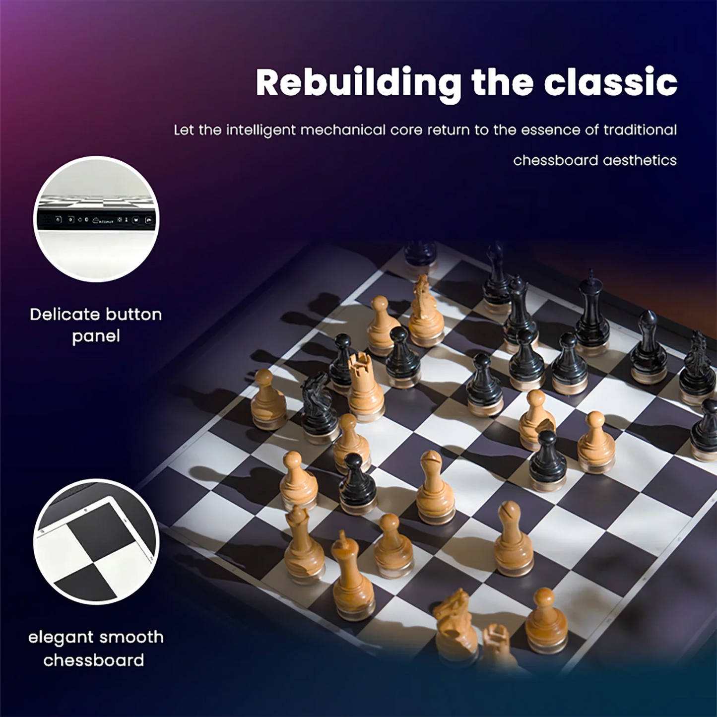 RoboChess – Avansert robotisk sjakkbrett med brikker i tre