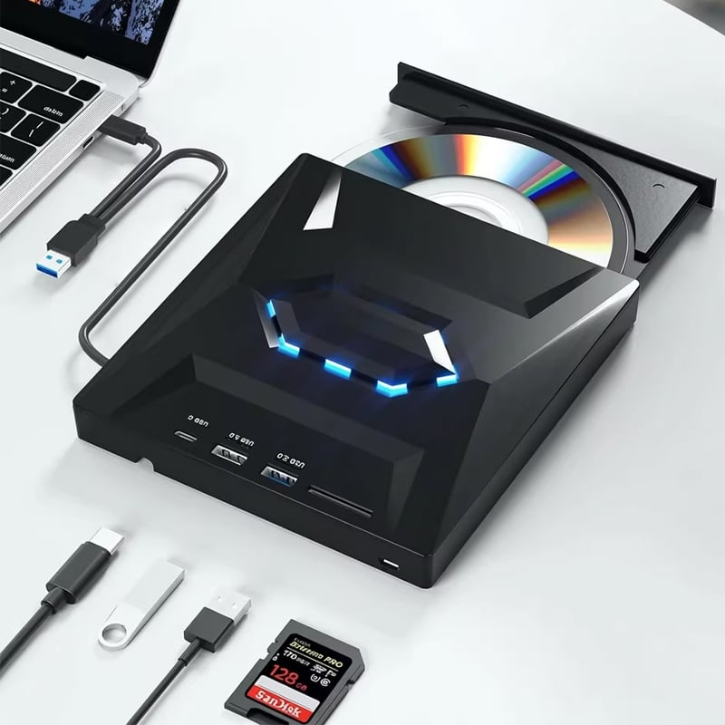 UltraRead | 7-i-1 USB Blu-ray- og DVD-spiller