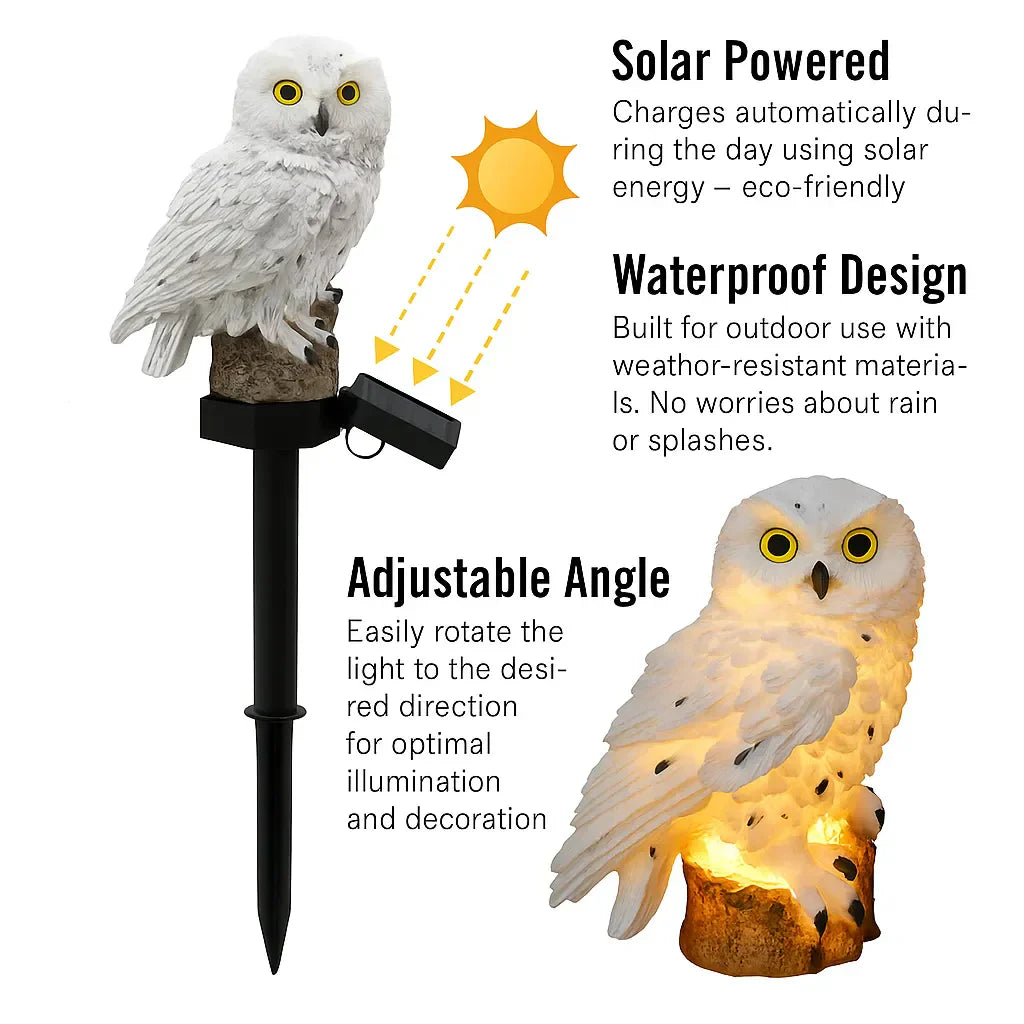 OwlGuard – LED solcelledrevet hagelampe