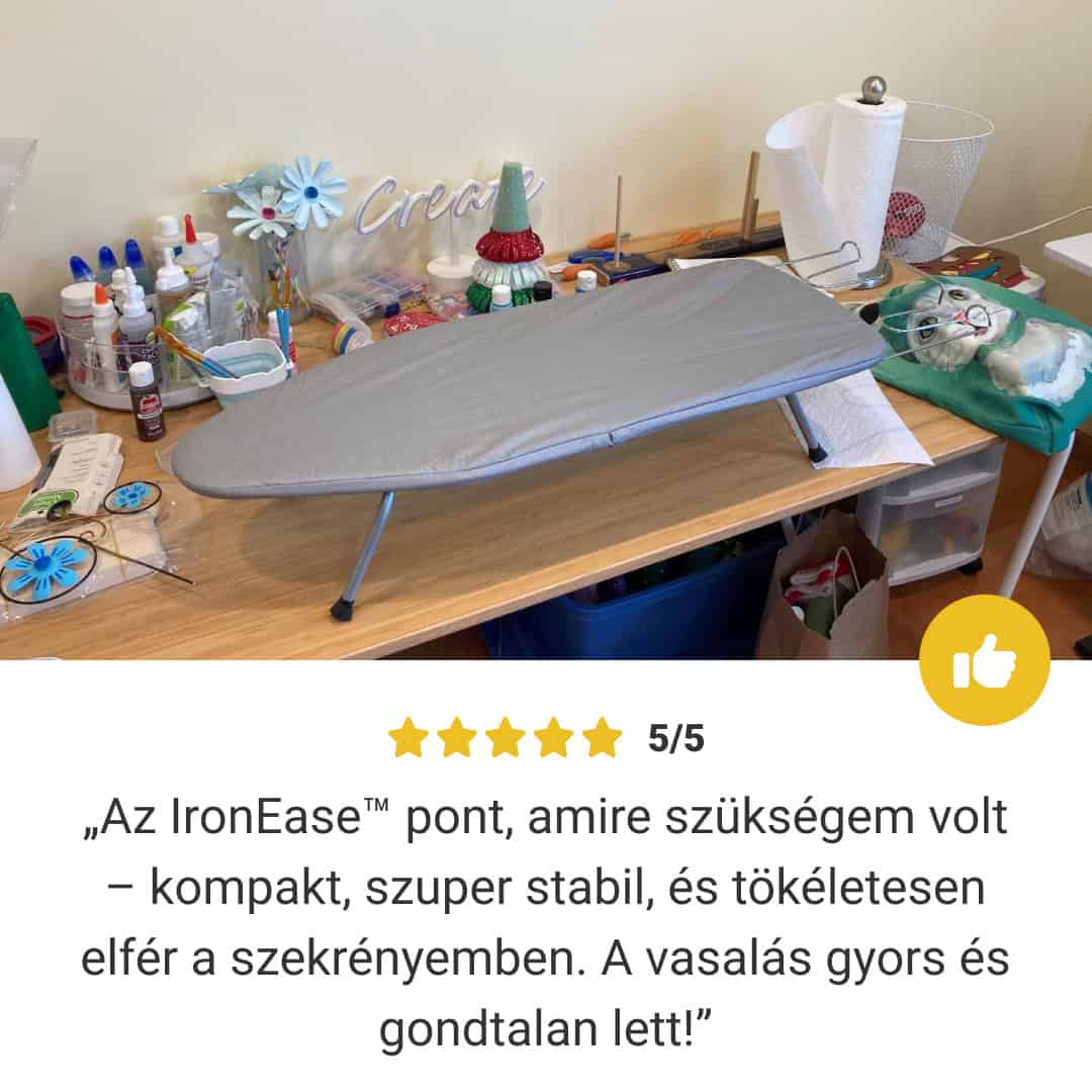 QuickIron – Bærbart strykebrett for leiligheter og reiser
